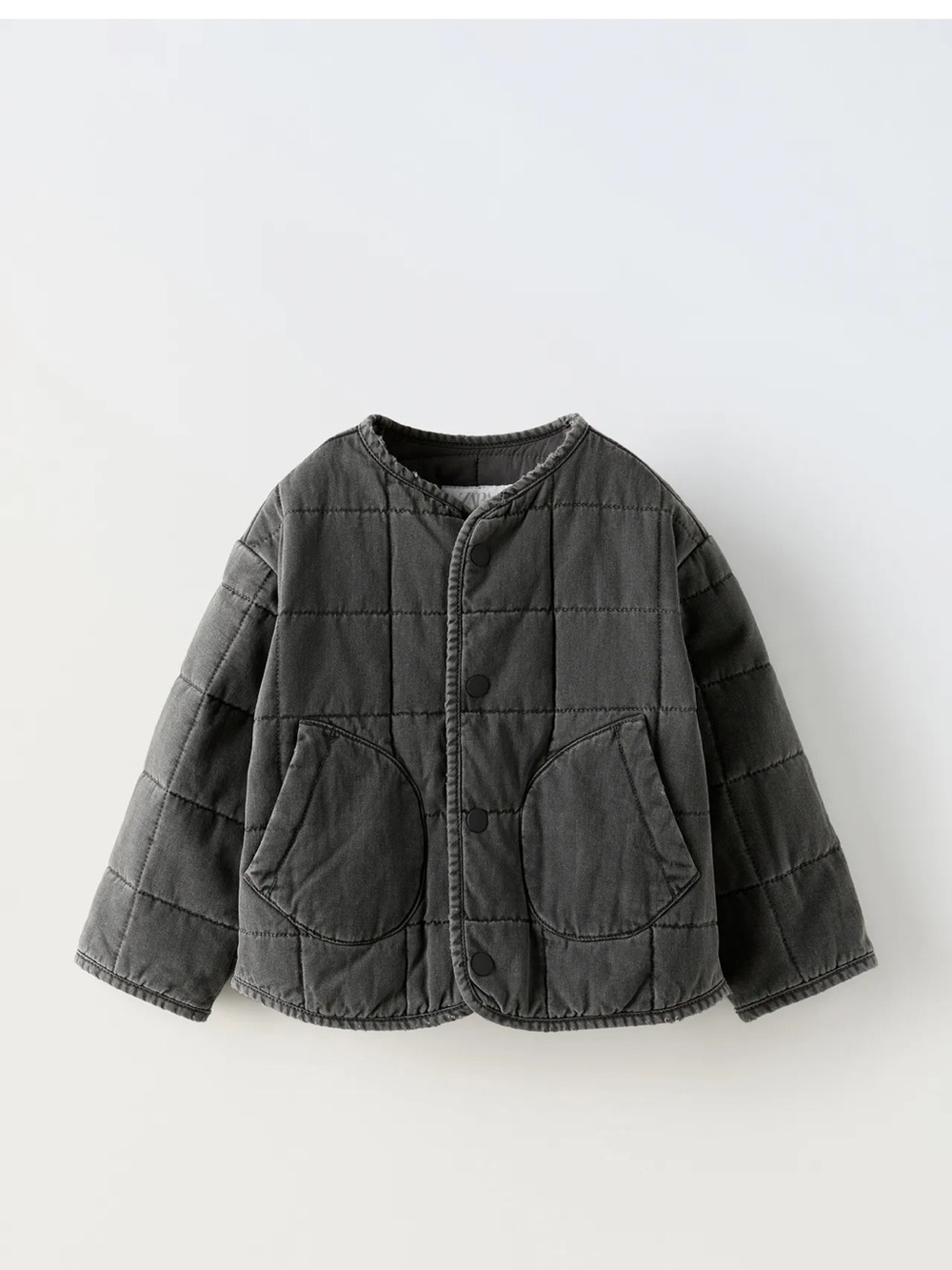 Zara: washes Kids Quilted Button-Front Jacket - 5T